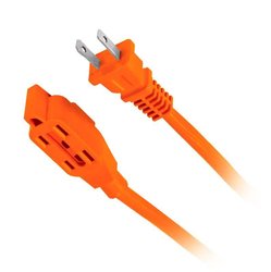 Extensión Eléctrica Uso Rudo Volteck 12 m Calibre 16 Naranja