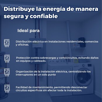 Centro Carga 2 Pastillas Empotrar Square D