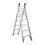Escalera Aluminio Cuprum Convertible 13 Peldaños
