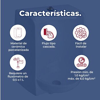 Mingitorio Para Sanitario Flujo Cascada Helvex MG Ferry