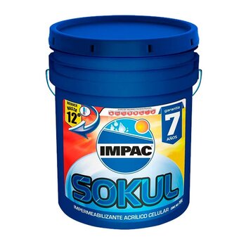 Impermeabilizante celular impac sokul 7 blanco 19 L