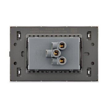 Placa de Contacto Doble Duplex Lucek Flat Negro