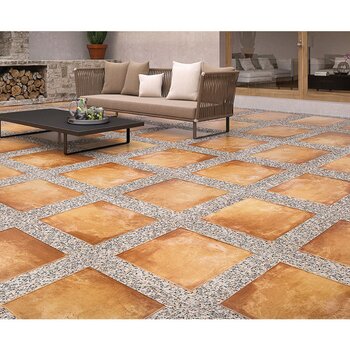 Piso Rialto Daltile 60.5 x 60.5 cm Terracota GRL1