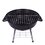 Asador Portátil Ovalado de Acero Esmaltado 37X43cm
