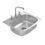 Fregadero C200 marca Eb Técnica 57 x 51 cm 1 tina