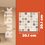 Piso Antiderrapante Rubik Café Vitromex 20x20 cm