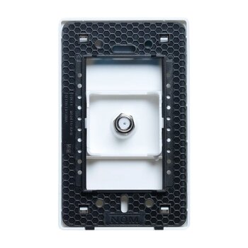 Placa 1 Toma Coaxial marca Lucek Blanco
