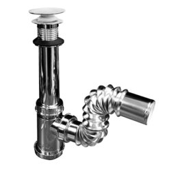 CESPOL LAVABO CROMO FLEXIBLE TIPO PUSH C/BOTE Y EXTENSION