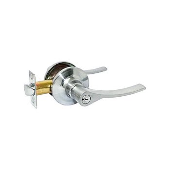 Cerradura Recámara Roble Tubular Níquel Satinado Phillips