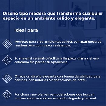 Piso Chapala Abedul 18x60.6 cm Vitromex