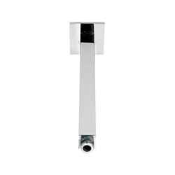 Brazo y chapetón cuadrado a techo para regadera Helvex TR-038