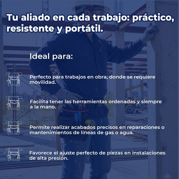 Porta herramientas de poliéster 13 compartimentos Truper