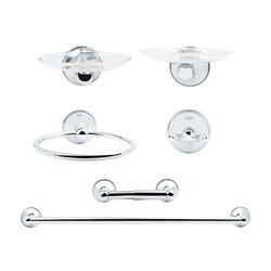 Juego de Accesorios para Baño Atenas Cromo Rugo JE14C