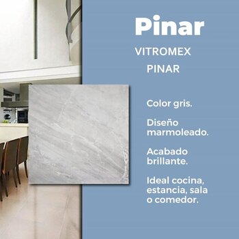 Piso Pinar Gris Vitromex 55 x 55 cm