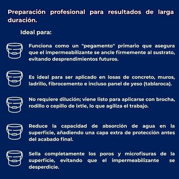 Sellador Impac Sello Para Impermeabilizantes Acrílicos 3.8 L