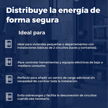 Centro Carga Igesa 2 Circuitos Sobreponer