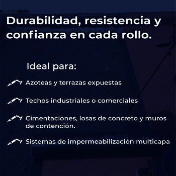 Imper Prefabricado SBS Novaroll 4.00 mm Fibra Poliéster