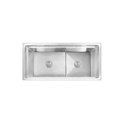 Fregadero Kele 94 x 45 cm 2 Tinas Acero Inoxidabe KHD3717A