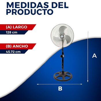 Ventilador Pedestal 3 en 1 Iusa 18 Pulgadas