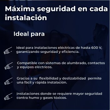 Cable Eléctrico Verde Rollo de 100 M Calibre 14 THW-LS