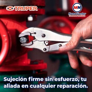 Pinza de presión 7" Pulgadas Mordaza Curva Truper