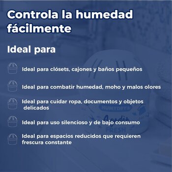Mini Deshumidificador Humydry de Algodón Antihumedad