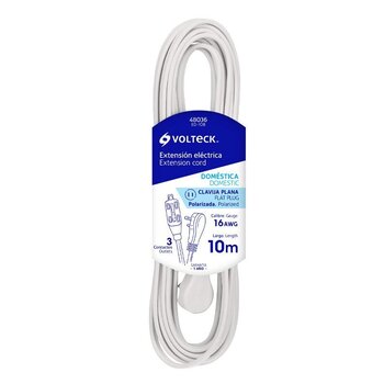 Extensión Eléctrica Doméstica Volteck 10 m