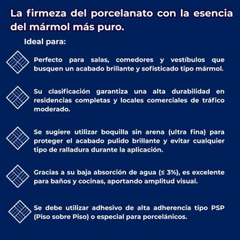 Piso Tipo Mármol Fiorentino plata Cesantoni 60x120 cm