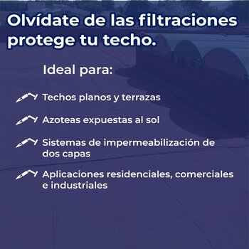 Imper Rollo Prefabricado Sika Superply 3.5 Fv Gravilla Roja