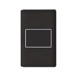 Placa Ciega Color Negro Luxica