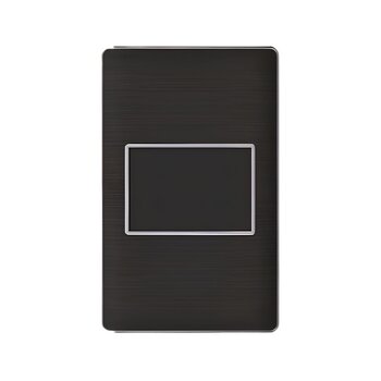 Placa Ciega Color Negro Luxica