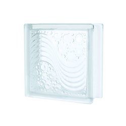 Vidrio Block Foncer Sea Wave 19 x 19 x 8 cm