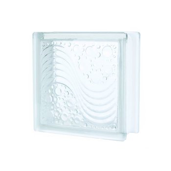 Vidrio Block Foncer Sea Wave 19 x 19 x 8 cm