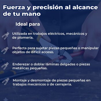 Pinza de chofer 8" mango de pvc Pretul
