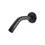 Brazo para Regadera Chapetón Rugo Acero Inoxidable Negro 20.2 CM