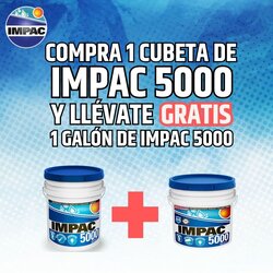 Paquete de Impermeabilizante Impac 5000 1 cubeta Gratis 1 Galón