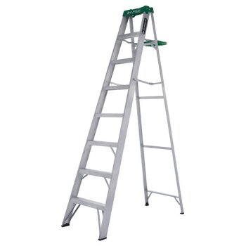 Escalera Tijera Aluminio 2.44 M 7 Peldaños 175 KG