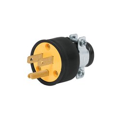 Clavija Reforzada Volteck 2 Polos + Tierra Conector Macho