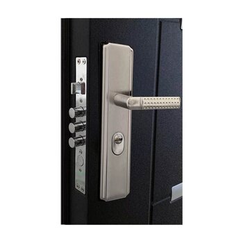 Puerta de Alta Seguridad Derecha 95x213 cm Negra