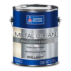Esmalte Semi bte Triple Acción Metal Clean Blanco 3.78L