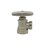 Llave de Control Angular Metálica Roscable Satinado ½ x ½ Rugo