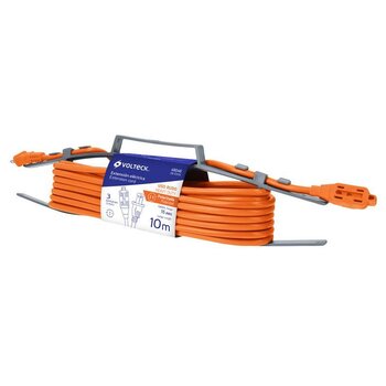 Extensión Eléctrica Volteck Naranja 10 m