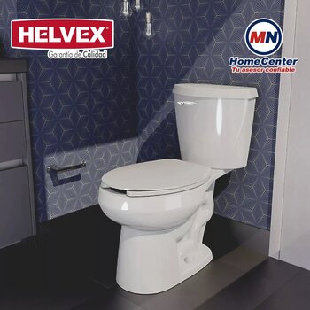 Sanitario Alargado Blanco Austral de Palanca Helvex 3.8 L