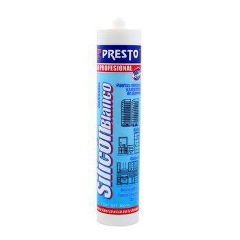 Silicón Blanco marca Presto 300 mL