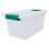 Caja con clip plástica 28X17X14cm Transparente