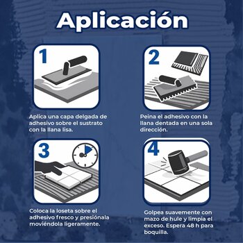 Adhesivo Uniblock Unitile Blanco Saco de 20 kg