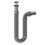 CESPOL LAVABO CROMO FLEXIBLE TIPO P CUBIERTA ACERO INOX