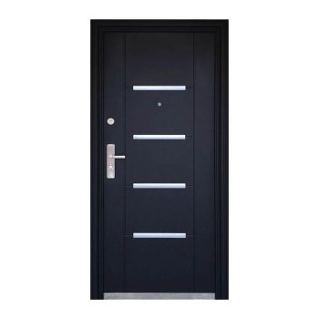 Puerta de Alta Seguridad Derecha 95x213 cm Negra