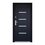 Puerta de Alta Seguridad Derecha 95x213 cm Negra