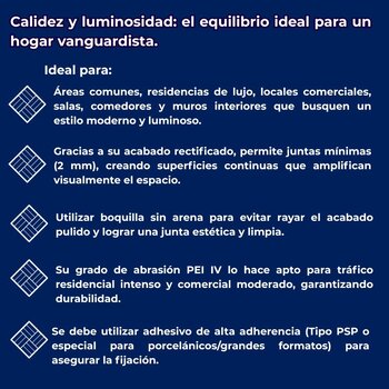 Piso Tipo Mármol Moncler Cesantoni 45 x 90 cm Rectificado